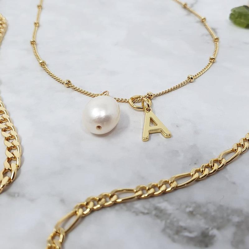 18ct Gold Plated Initial Pendant Charms 4