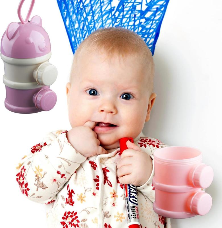 Portable Baby Milk Powder Dispenser with 4 Layers Formula Storage Container - 270ml per Layer 2