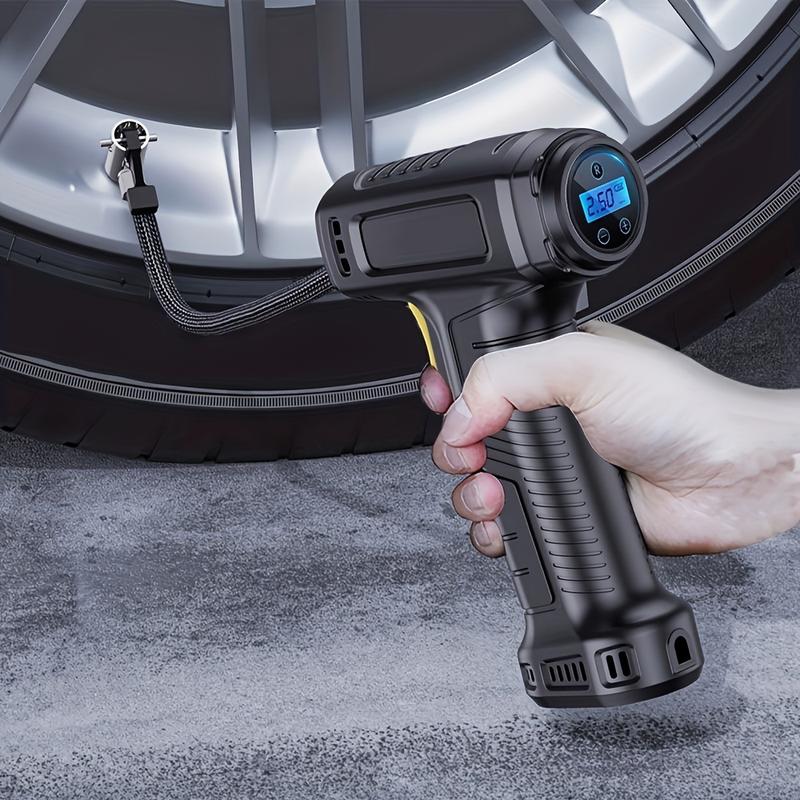 Product Introduction of 120W Portable Car Air Compressor & Tire Inflator - USB Rechargeable, LED Light, Handheld Pump for Easy Inflation 0