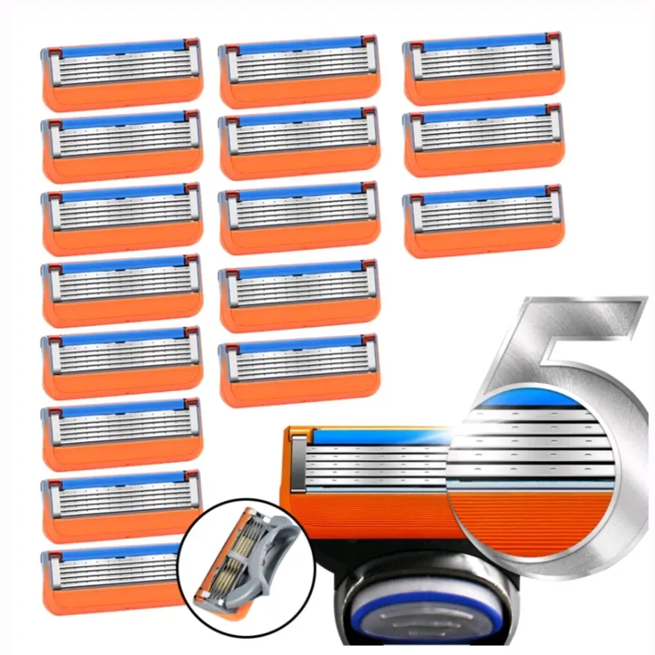 16PCS of 5 layer Manual Razor Replacement Blade