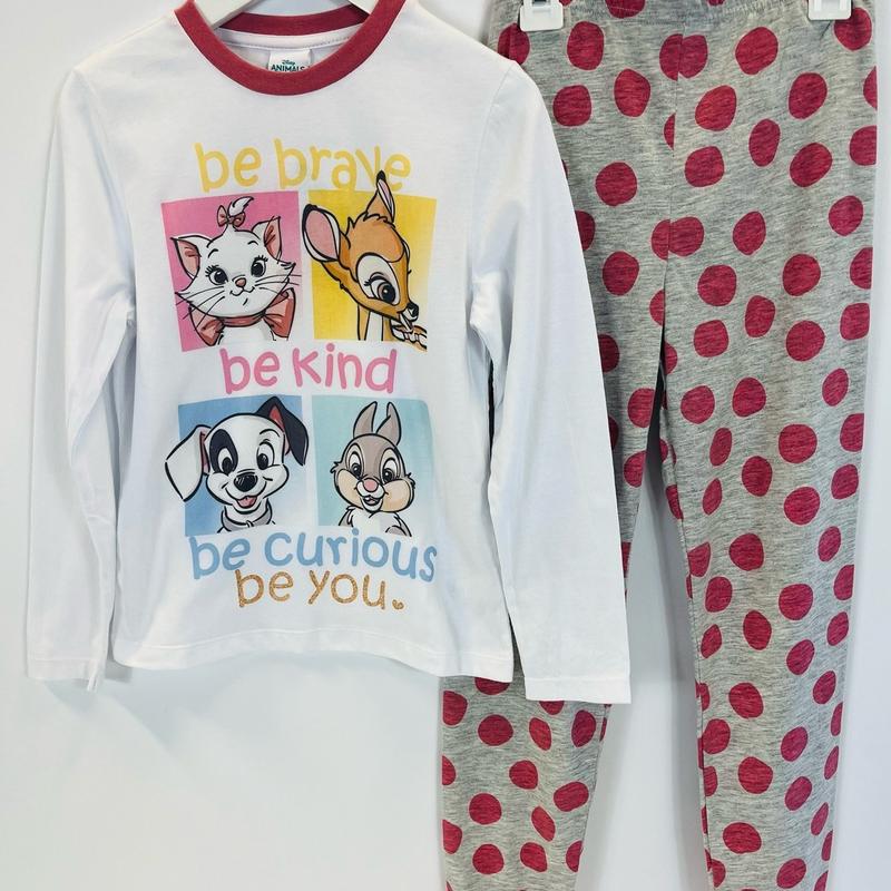 Disney Animals Girls Pyjama Set - featuring Marie the cat, Bambi, 101 Dalmatians and thumper 1