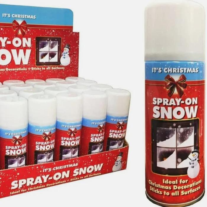 Rapide Snow Spray Christmas Decoration Artificial Fake Xmas Spray On Snow for Trees, windows & many more - 200ml Bottle 0