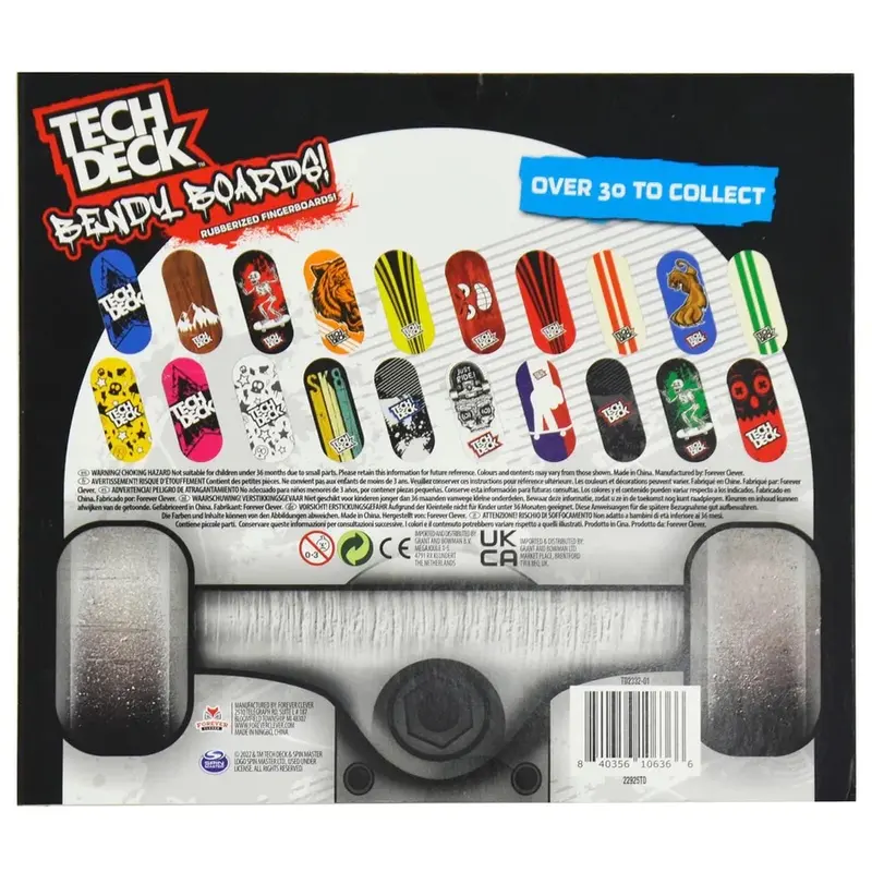 Pack Of 10 Tech Deck Bendy Boards Finger Skateboard Eraser 1