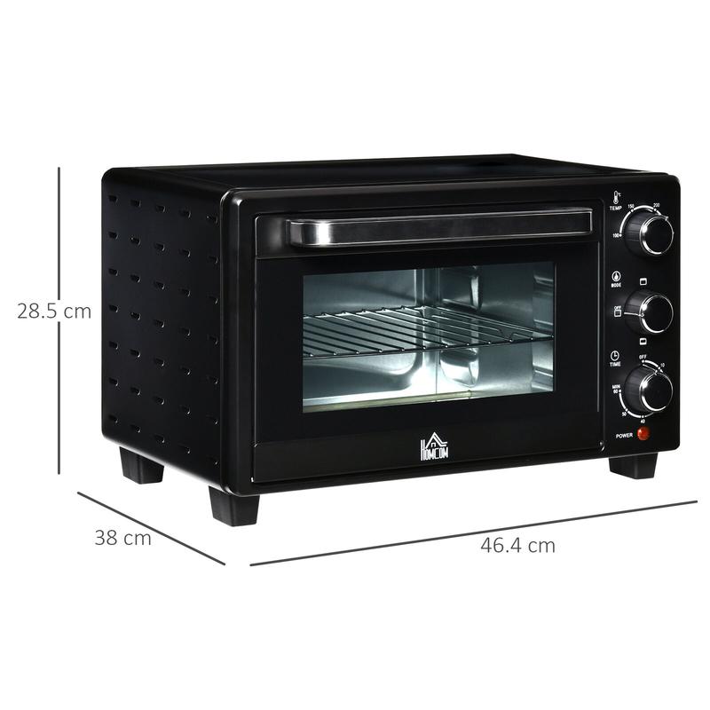 Mini Oven 21L Countertop Electric Toaster Oven with Adjustable Temperature Timer 2