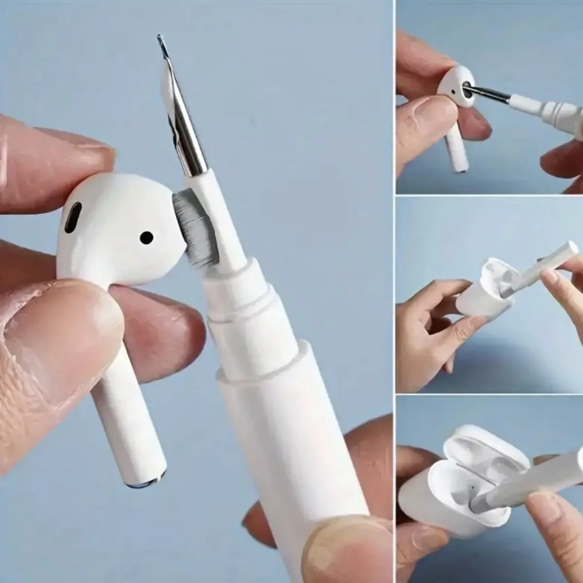 1pc, 3 In 1 Earbuds Cleaning Brush Pen, Multifunctional Earphone Cleaning Pen active headset