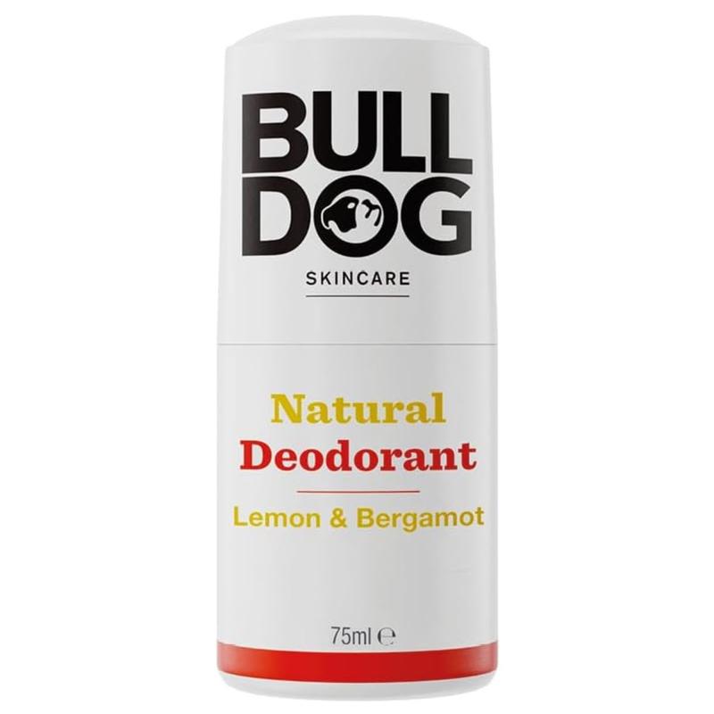 BULLDOG SKINCARE - Lemon and Bergamot Roll On Natural Deodorant For Men 75 ml Body Care Blend Gentle Pack Scented Aroma Cosmetic Cleanser 0
