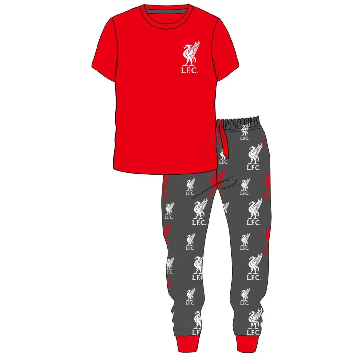 Kids Liverpool Football Club Pyjamas Boys/Girls Childrens Pyjama Set Age 2-13 Years