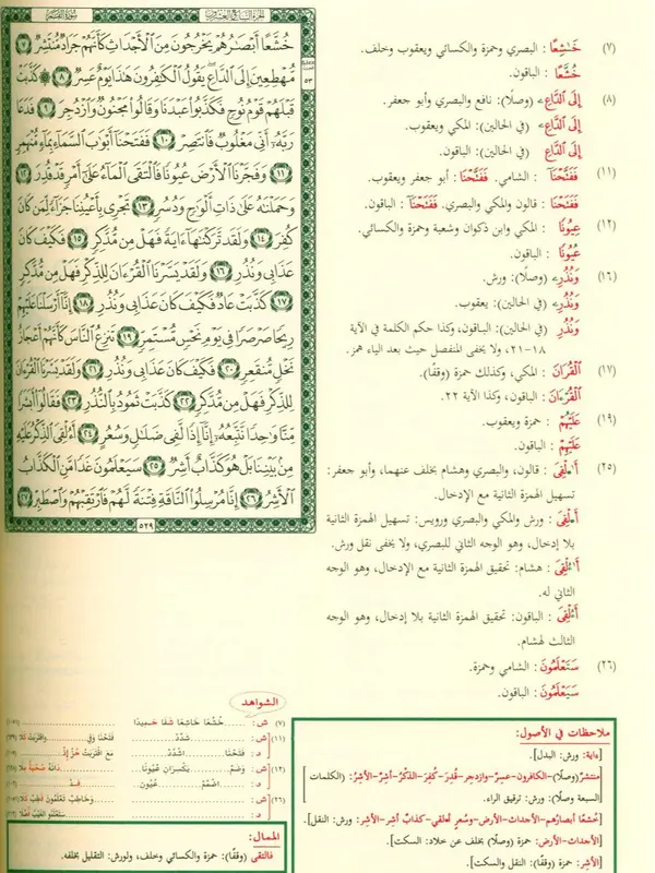 The Ten Readings of the Quran مصحف القراءت العشر by Ahmed Isa Hard Cover (Pages:641) 1