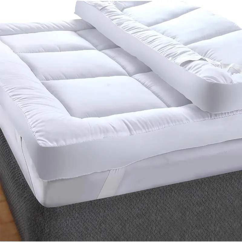 SAIMAZ 4" Inch Deep Luxury Soft Hotel Quality Microfiber Mattress Topper All Sizes 10cm 2
