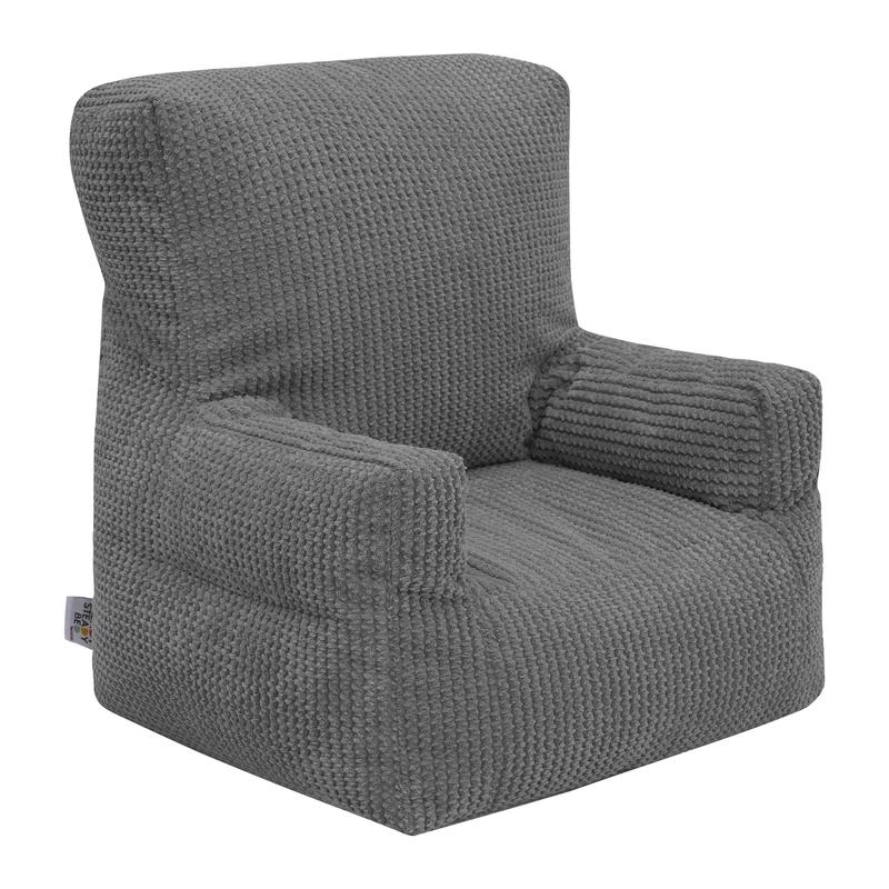 Indoor Bean Bag Armchair Cord Beanbag Chair Kids Piuffes with Back Pocket 1