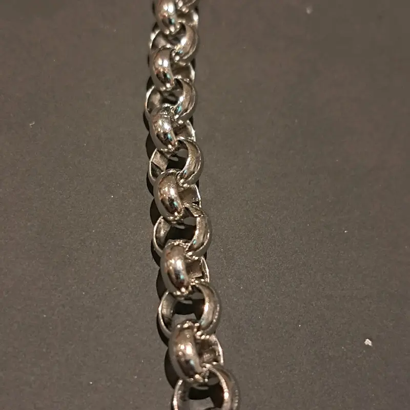 kid's 6 inc belcher bracelet gold or silver plated available stainless Steel adjustable size 6