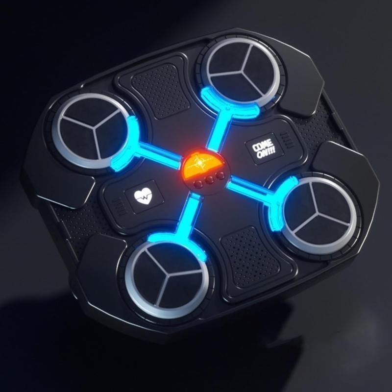 【2025】【2025】Wall Boxing Machine Smart Music Boxing Machine Speed with LED Lights Gloves Screentarget Training Equipment Wall Target Electronic Training Devices for Adult Kid Home Exercises 1