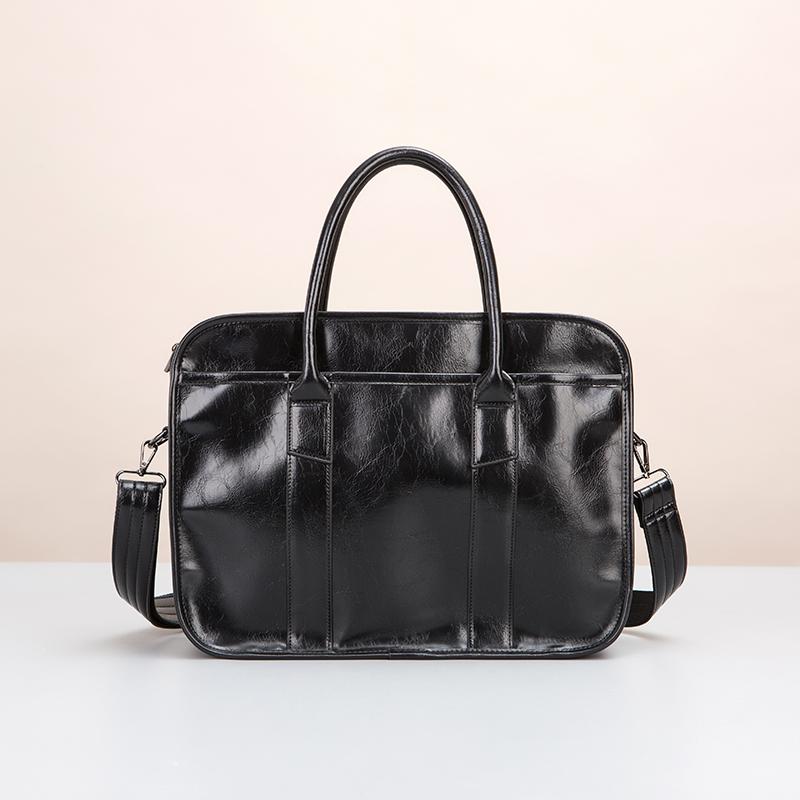 Product Introduction of Custom Design Business Laptop Waterproof Computer Handbag Men Shoulder Cross Body Bag Vintage Men's Briefcase 7
