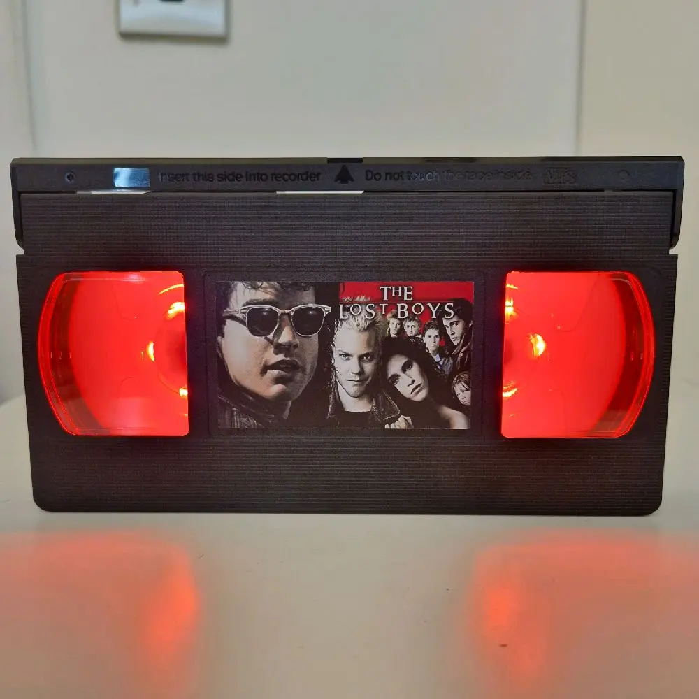 The Lost Boys LED VHS Video Tape Light Box Lamp Birthday Christmas Gift Idea Retro 80s Vampire Horror Film Battery Powered
