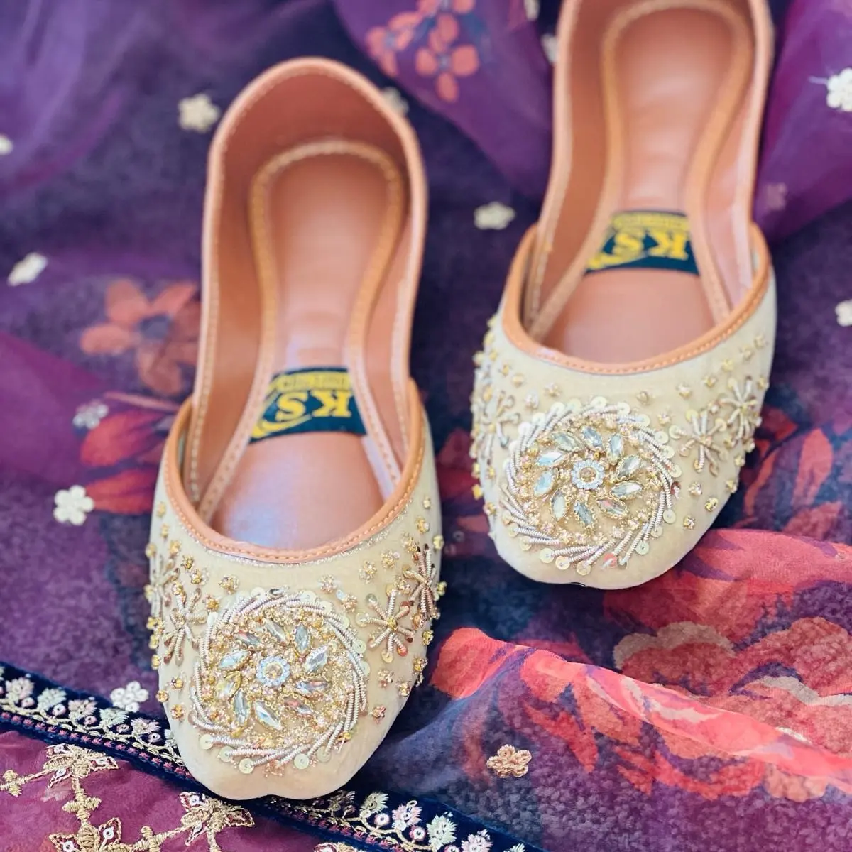 The Velvet Khusa Collection - Handcrafted and Available in UK sizes 4-7