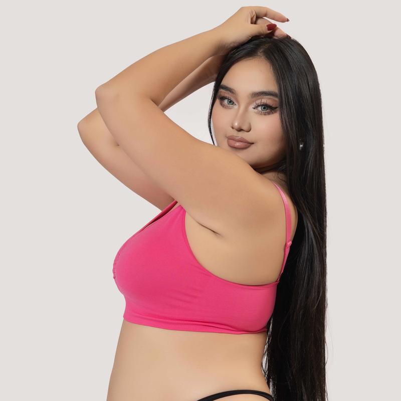 factory direct sales -- NoUnderwire Unlined Cami Bra Seamless Tshirt Bras Sports Brafully covered non-wired shaping bra with adjustablespaghetti straps 1
