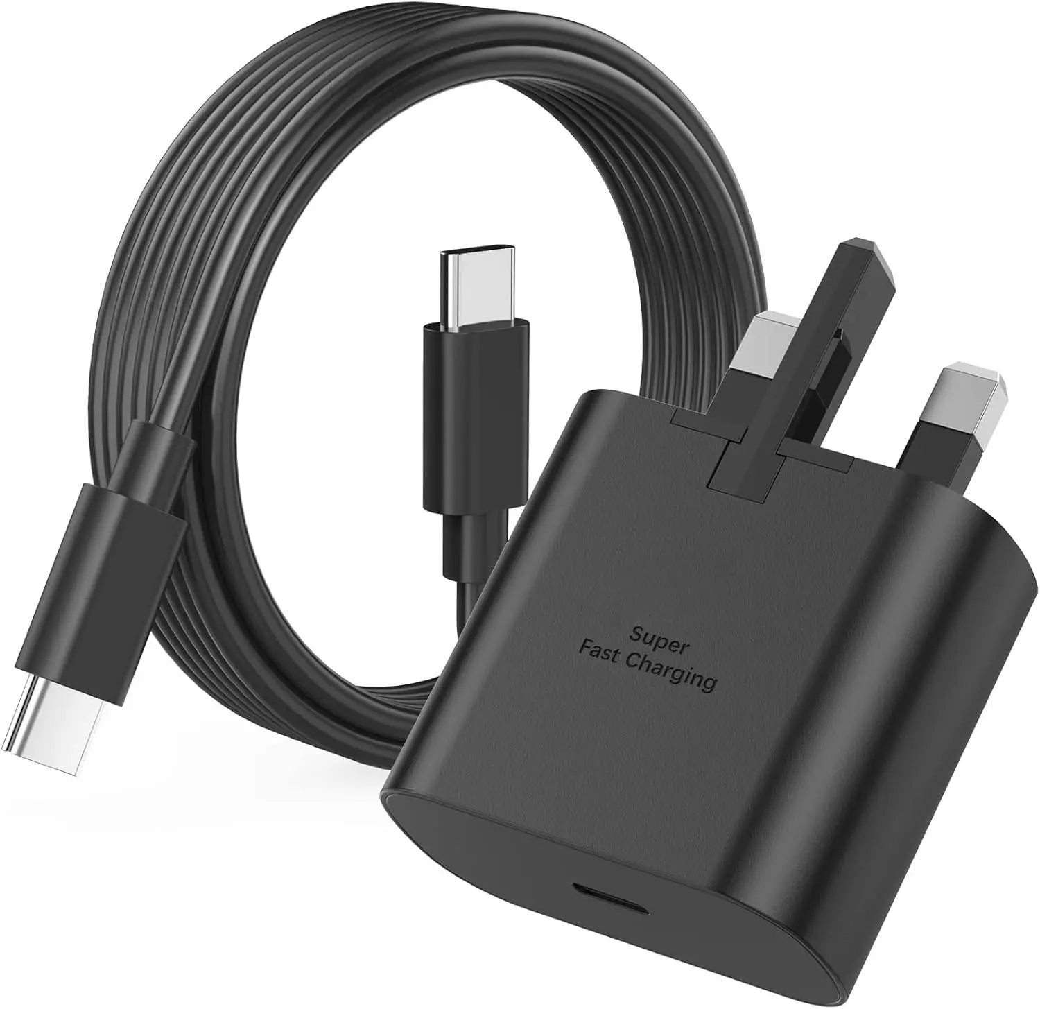 Samsung Fast Charger, Samsung USB C Charger Plug and Cable 1M USBC to Type C Charging Lead for Samsung Galaxy S24 Ultra/S23/S22/S21 FE/S20/A16/A15/A14/A13/A12/A32/A33/A34/A35/A52/A53/A54/A55/A05S/A20E