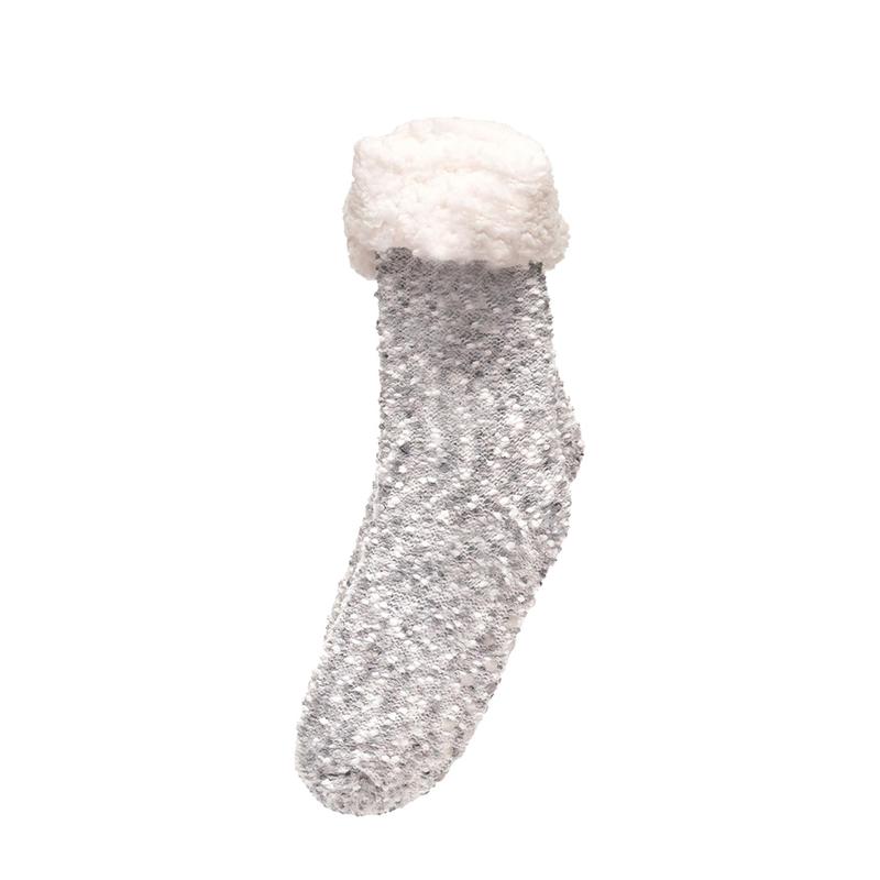 A2Z Ladies Socks Popcorn Lounge Socks Sherpa Lining Pom Pom Socks Stylish Lightweight Comfortable Winter Warm Thick Anti Slip Gripper Super Soft Causal Women Slipper Socks Womenswear Breathable Essential Fit Outdoor Polyester Smooth Style 4