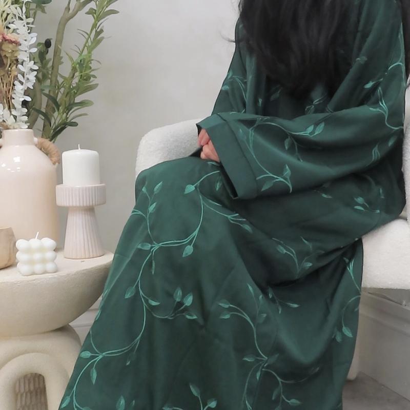 The ‘Dalia’ Abaya - 3 piece set nida/crepe abaya 3