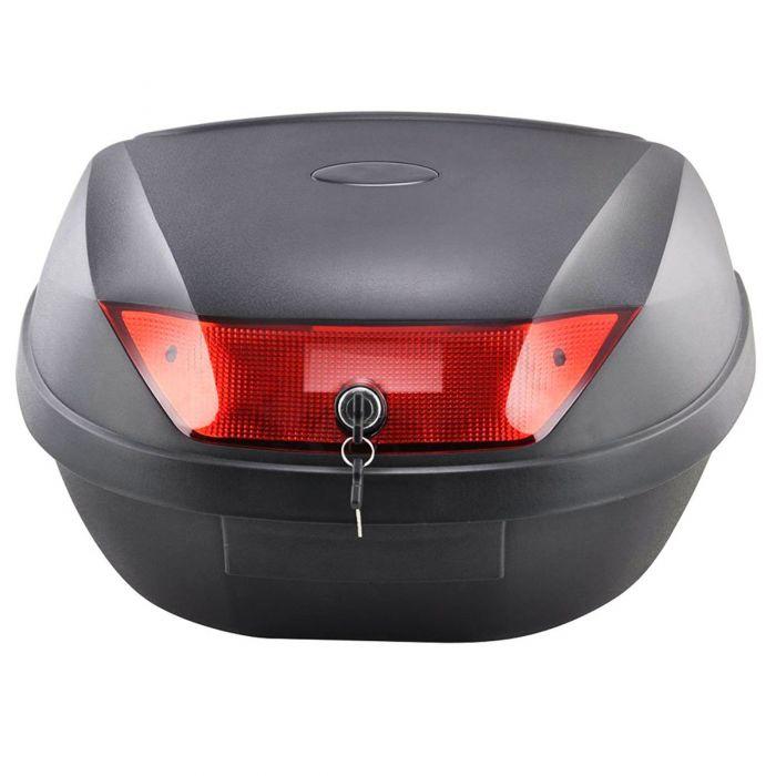 Tekbox Universal Motorcycle Helmet Top Box Luggage Storage For Motorbike Moped Back Rear Case (52L) 2