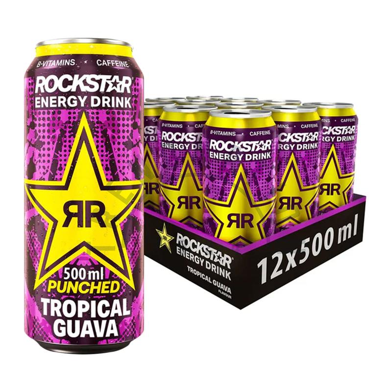 Rockstar Energy Drink Energy & Mental Caffeine Vitamin B Boost 12 x 500ml 3