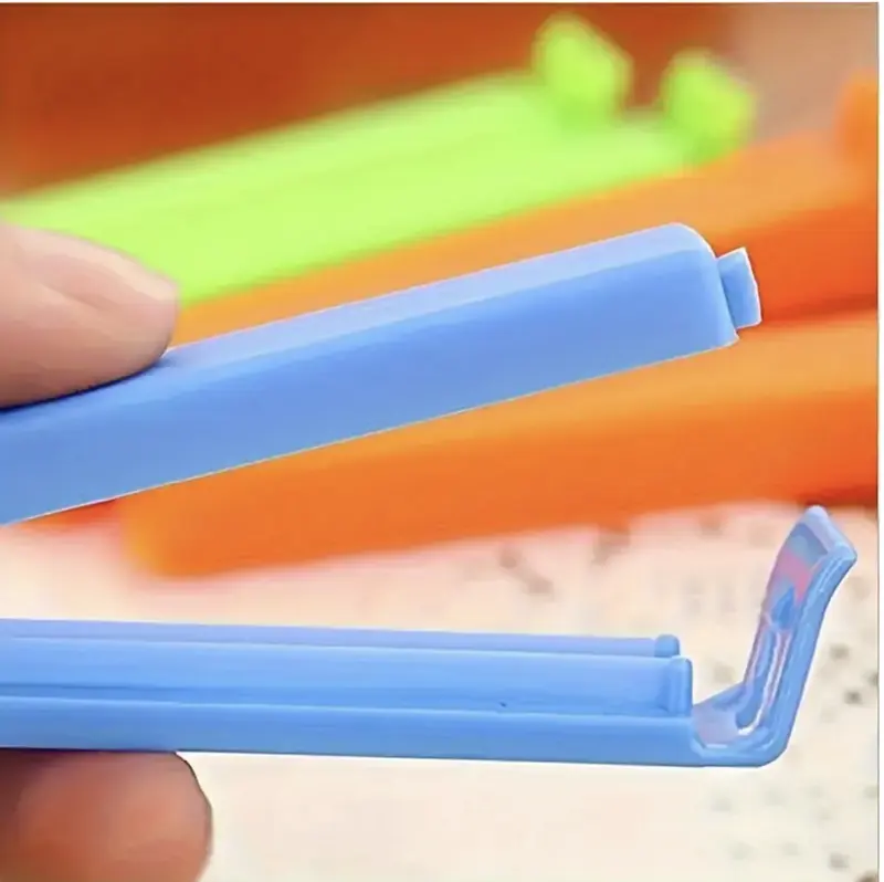 20 pcs  Reusable Plastic Bag Clips Plastic Sealer Food Sealing Clips Moisture-proof Sealing Clips - Keep Your Snacks Fresh And Secure! 7