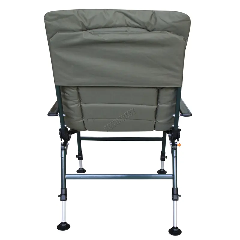 Carpzilla Camping Fishing Chair – XL Carp Green Fishing Equipment Folding Adjustable Legs 4