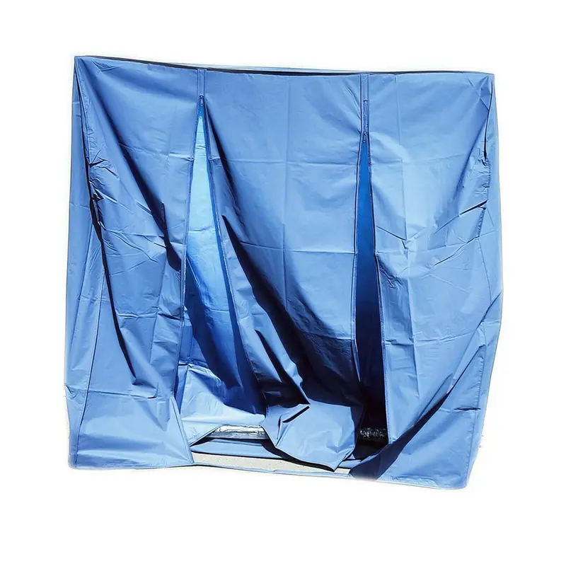 Blue Clothes Garment Rail Protective Waterproof Nylon Zipped Cover 6