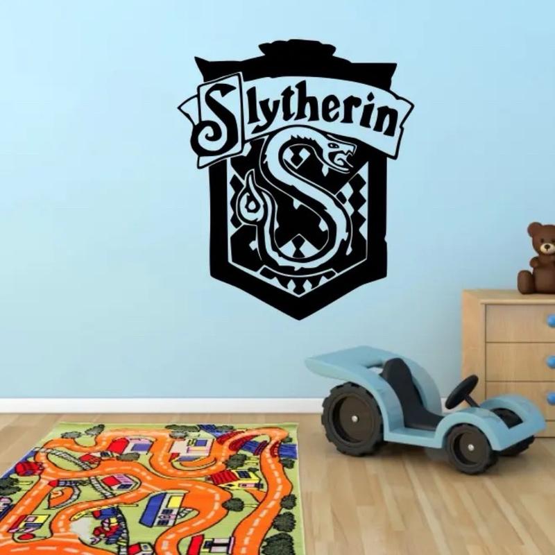 Harry Potter House Shield Badge - Crest Vinyl Wall Sticker Gryffindor Ravenclaw Hufflepuff Slytherin Decor Decorative Room 4