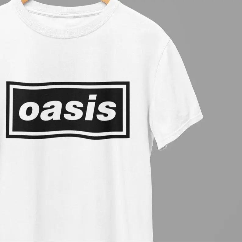 Oasis Band Logo T-Shirt- Classic Rock Band Fan Shirt