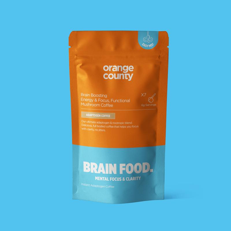 Orange County (Sample Size) Focus & Energy BRAIN FOOD | Mushroom Coffee Supplement brain health sugar free 5