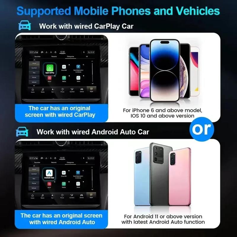 2024 New Mini Wireless CarPlay Android Auto Wireless Adapter For Kia Sportage K5 Carnival Picanto Soul Seltos Telluride Niro EV6 3