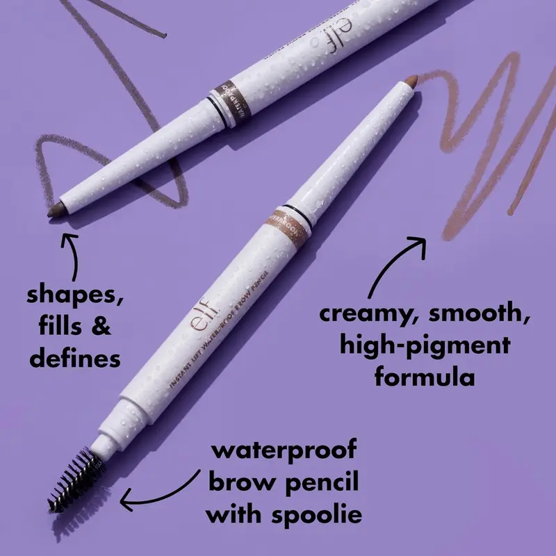 Instant Lift Waterproof Brow Pencil, Long-Lasting Eyebrow Pencil For Grooming & Shaping Brows, Vegan & Cruelty-Free, Deep Brown Makeup Durable Cosmetic 1