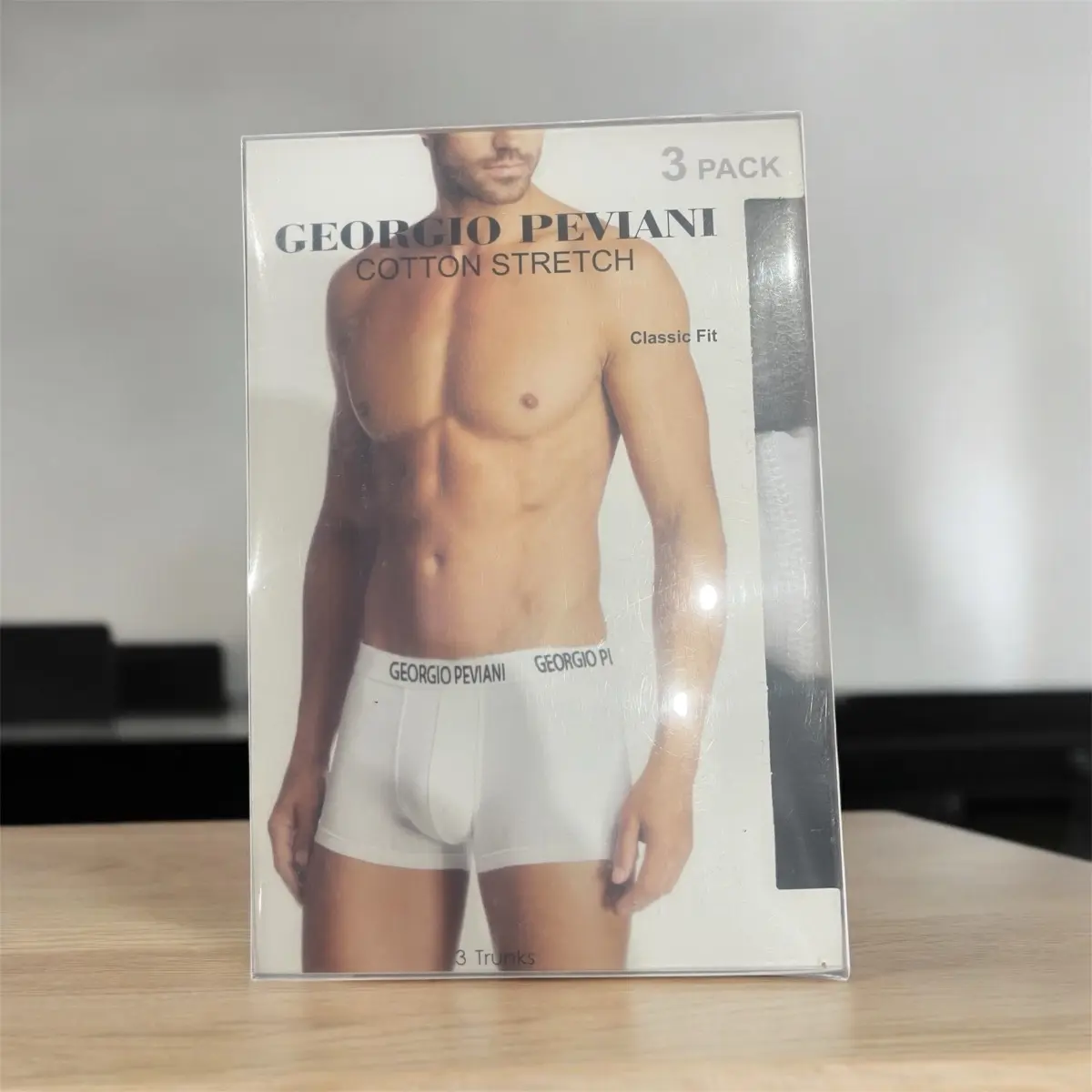 3 Pairs Mens Georgio Peviani Classic Boxer Shorts Trunks Briefs Adults Underwear boxers