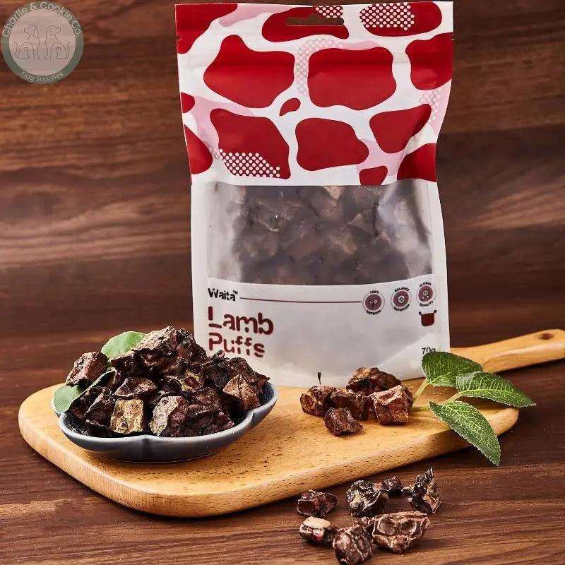 Waita Air Dried Lamb Puffs Dog Treats 2