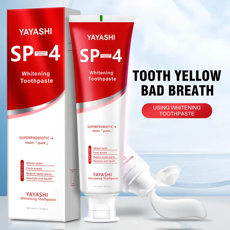 [A Must-Have] Yayashi SP-4 120g hydroxyapatite Toothpaste, Favored by Nearly 90% of Consumers, Keeps Your Breath Fresh and Mouth Clean. Oral Sensitive 1