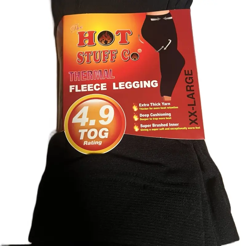 Women's Thermal Fleece Lined Leggings - Black, Winter Thick, S-XXL - Underwear, Bottoms Womenswear Lady Basic Comfort Minimalist Casual viral of 4