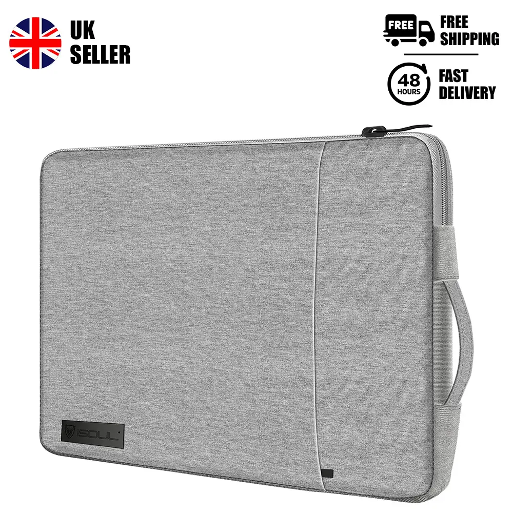 Laptop Sleeve Case Waterproof Briefcase with Handle 13" - 15" Inch- iSOUL