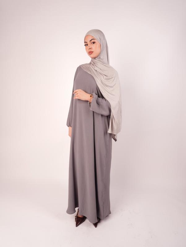 Plain Dubai Abaya with Pocket Regular Fit 6
