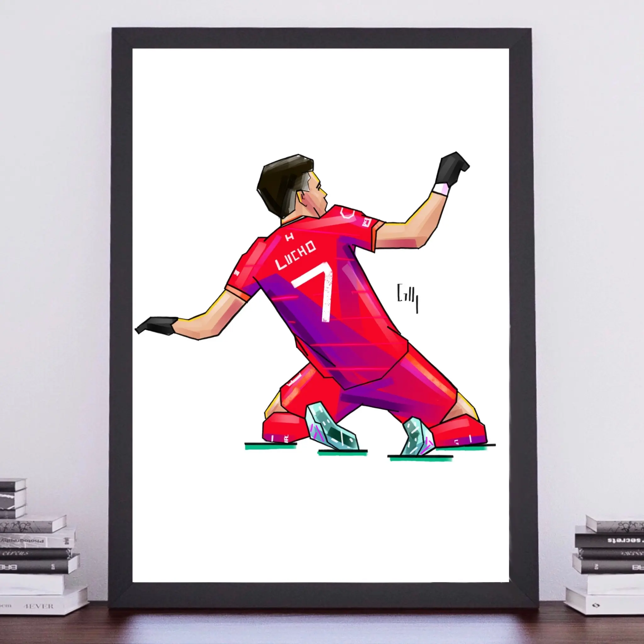 A4 Art Print - Lucho Diaz Iconic Celebration