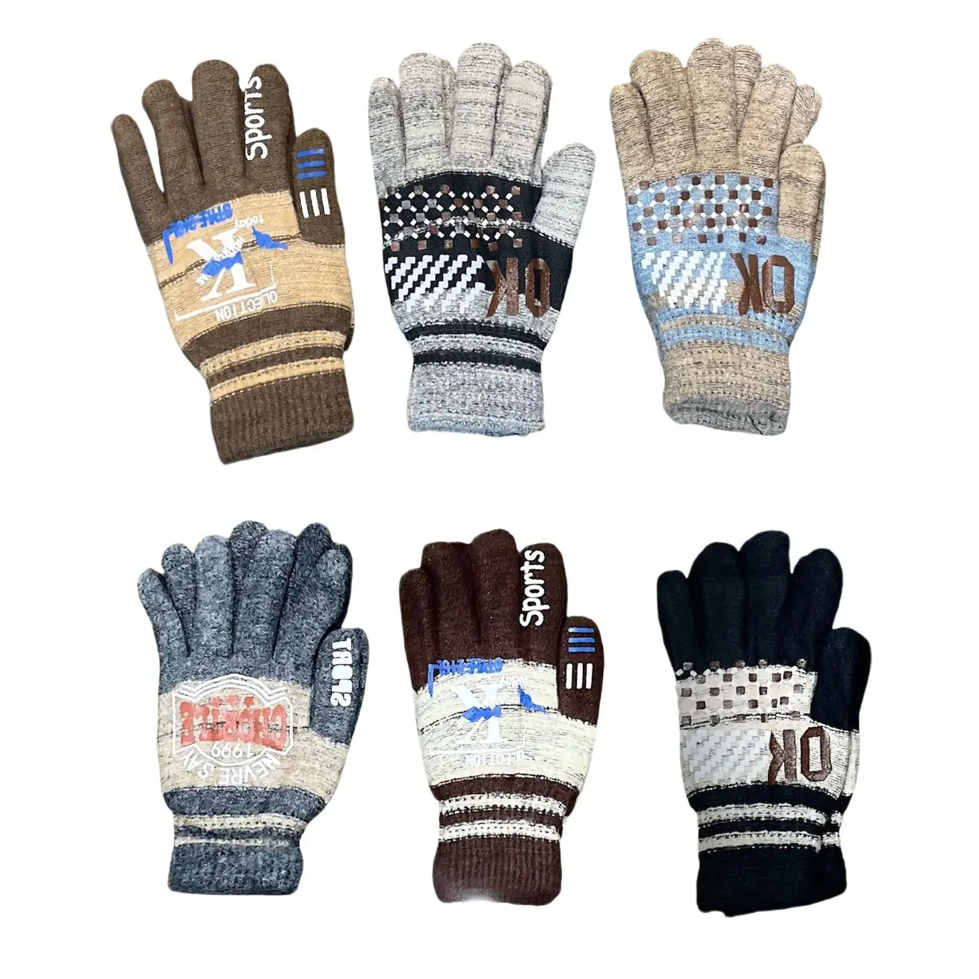 AUREYAH - Knitted Gloves for Men 100% Merino Wool Soft Winter Fall Gloves Organic Knit Accessories Gifts for Men