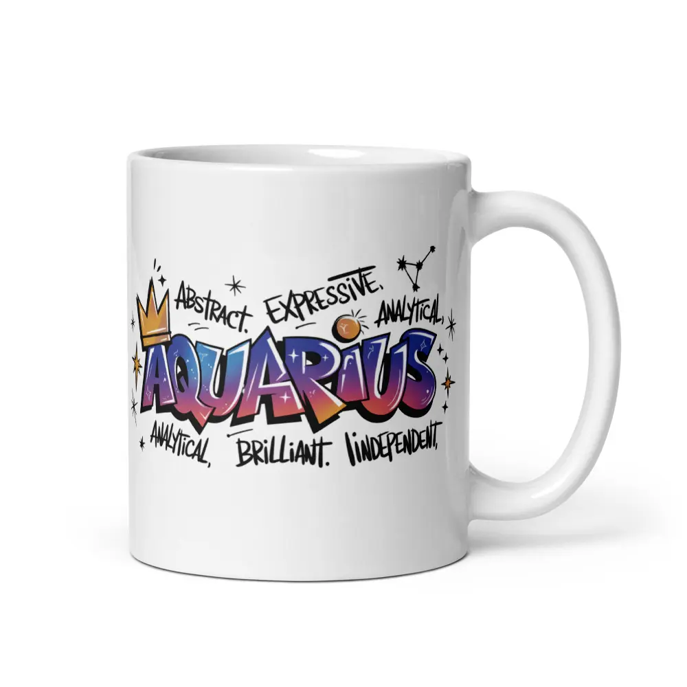 Aquarius Zodiac Sign Mug - The Perfect Gift For Her or Him