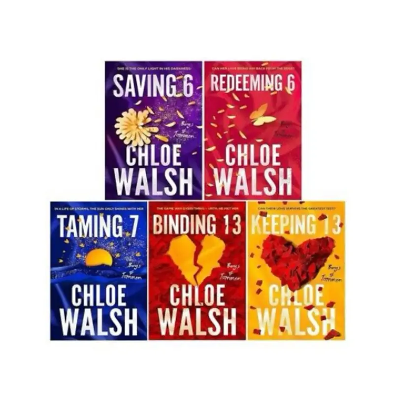 Boys of Tommen Series 5 Books Collection Set By Chloe Walsh (Binding 13, Keeping 13, Saving 6, Redeeming 6 & Taming 7) - Complete Collection
