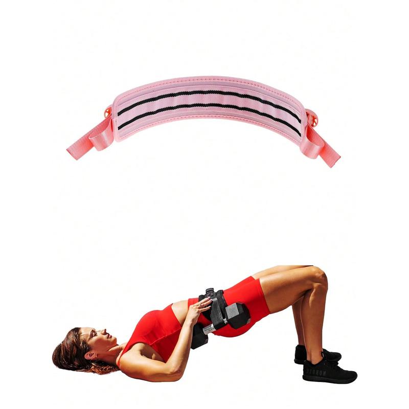 MILAN GOLD  1pc Black Hip Thrust Training Belt For Dumbbell,Hip Resistance Band With 14cm Width, Hip Pad For Glute Bridge & Butt Exercise, For Dumbbell & Kettlebell Workout, Bow Step & Reverse Squat-Black 3