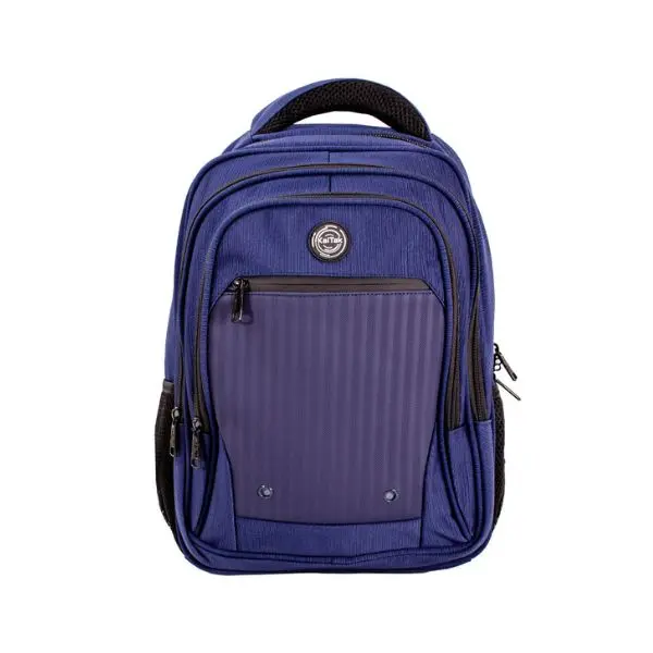 Lighteight Easyjet Pinstripe Bagpack Made With Polyester - Multi-compartment Office Backpack with Adjustable Straps and Bottle Pocket 1
