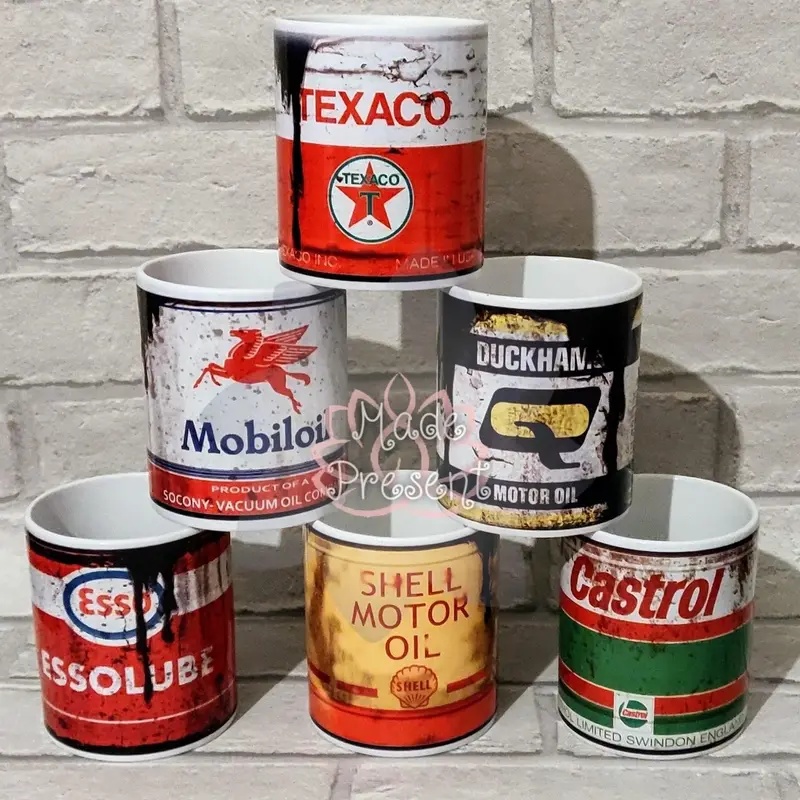 Castro Retro oil inspired Coffee or Tea Mug - Perfect for Drinking Your Favorite Beverages - Drinkware, Tumblers Ceramic Stylish Washable Reuse Reusable Cup 1