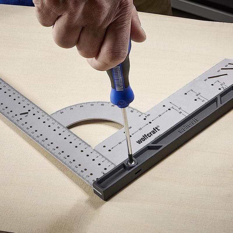 wolfcraft Universal Angle & Try Square for Measuring, Drawing & Cutting, 300mm 3