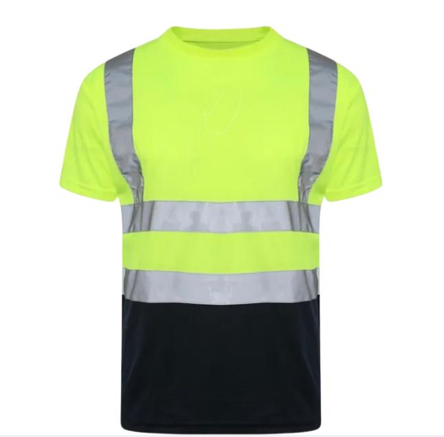 hi viz shirt, hi visbility top crew neck t shirt high visbillity workwear roundneck t shirt workwear Menswear Outfit Sweatshirts Tops Man Shortsleeve Casual, high quality 4
