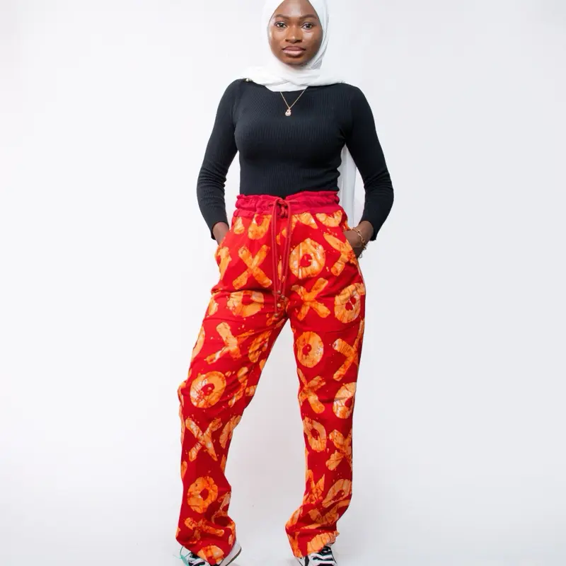 Unisex Ankara Cargo Pants - Summer Fall Wiinter Casual Pallazo - Comfortable Cotton Fabric - Piece, Striped, Breathable, Fit, Stripe 4