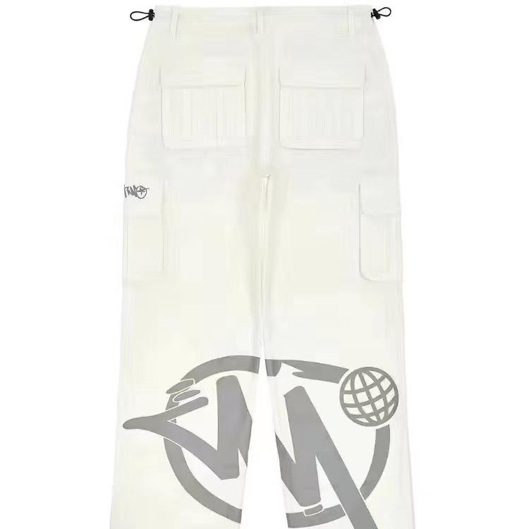 Product Introduction of Vintage Y2k Hip Hop Baggy Street Casual Summer Straight Leg Multi-Pocket Printed Cargo Pants Menswear Trouser 6